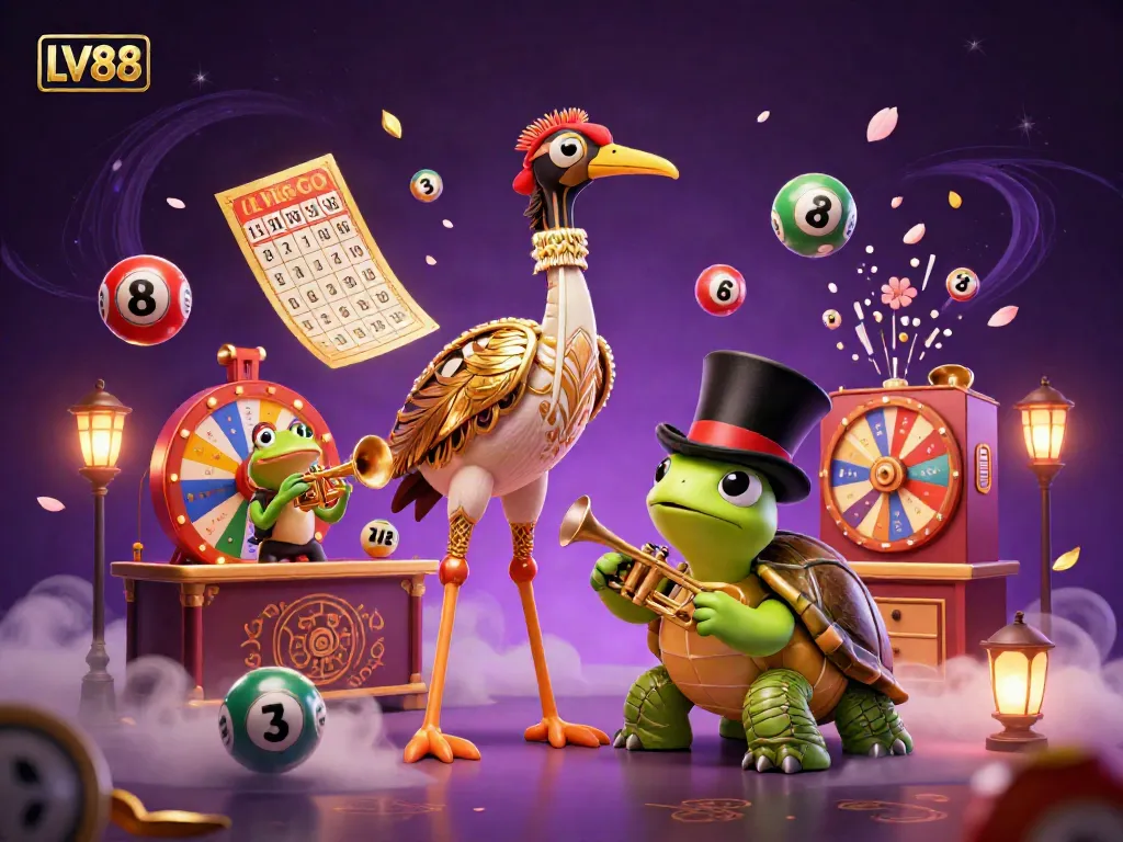 Engage with the LV88 casino experience featuring dazzling characters and vibrant gaming elements.