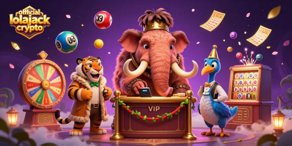 Experience the excitement of official lolajack crypto with vibrant casino elements and engaging characters.